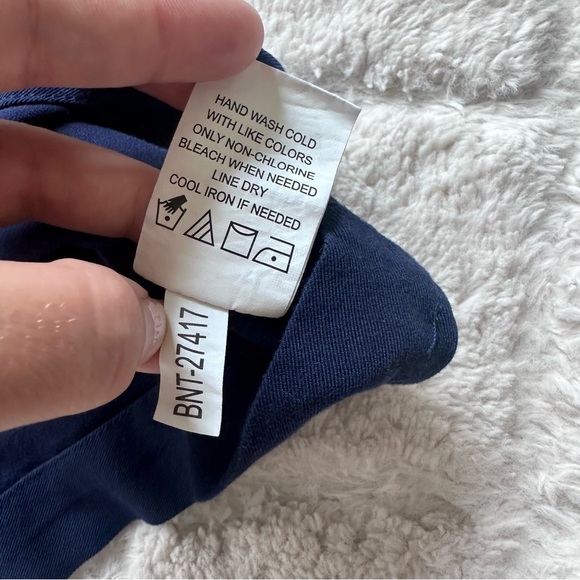 Mud Pie Boutique | Navy Blue Cold Shoulder Cora Dress | Size Medium (8-10) - Picture 8 of 11